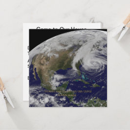 Invitación Vista satelital del huracán Sandy