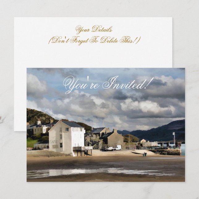 INVITACIÓN VISTAS DE GALES (Anverso / Reverso)