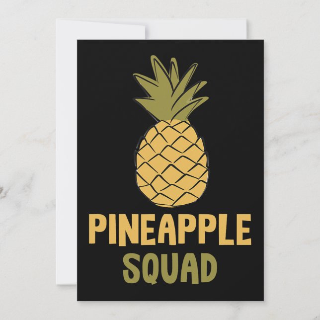 Invitación Vitaminas de piña Alimentos Saludables (Anverso)