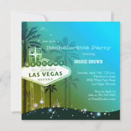 Invitación Viva la fiesta de Bachelorette en Las Vegas