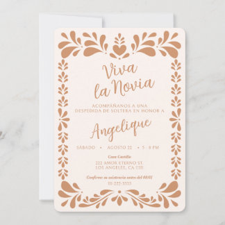 Invitación Viva La Novia Despedida de Soltera