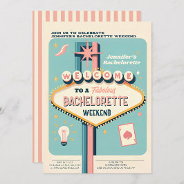 Invitación Viva Las Vegas Bachelorette Weekend