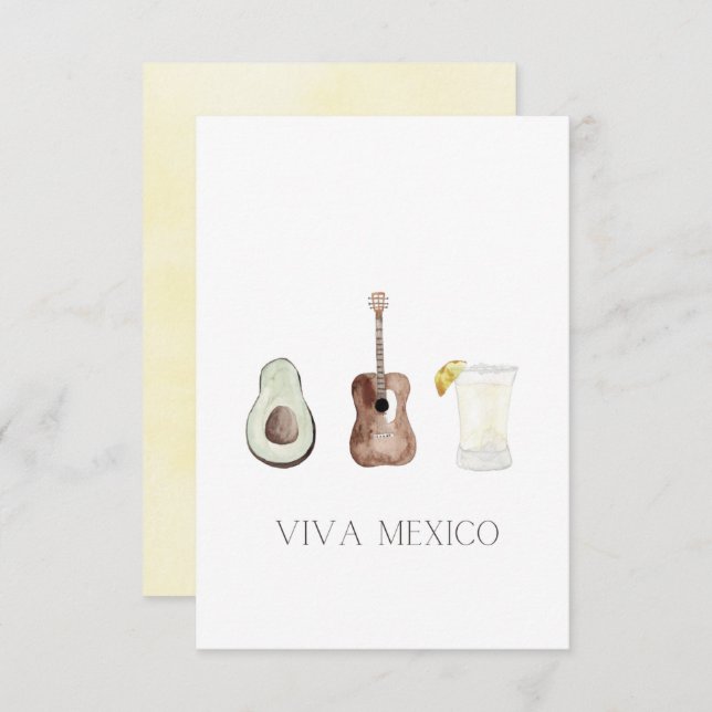 Invitación Viva México  (Anverso / Reverso)