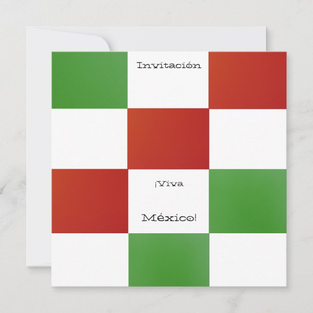 Invitación - ¡Viva México! - Fiesta de cumpleaños (Anverso)