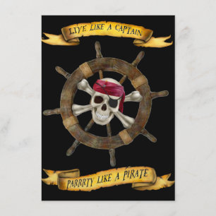 INVITACIÓN VIVE COMO UN CAPITÁN, ¡PARTE COMO UN PIRATA!
