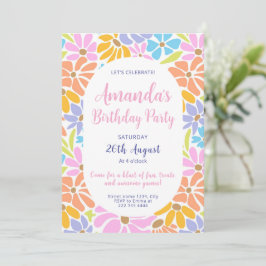 Invitación Vivo cumpleaños de Blossom Chethday