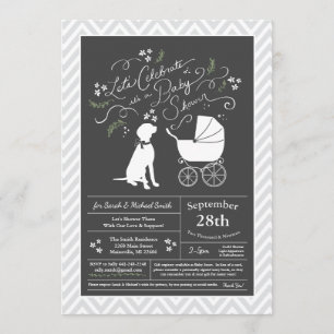 Invitación Vizsla Perro Baby Shower Sexo Neutral
