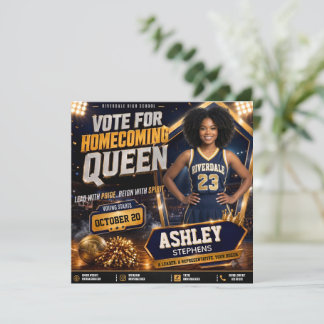 Invitación Volante de Campaña para la Votación de la Reina de
