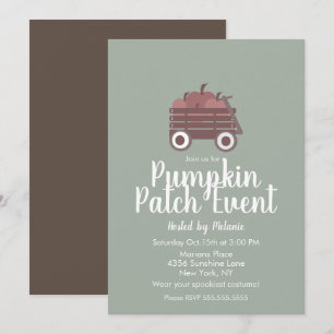 Invitación Volante de evento de otoño de Halloween de Simple