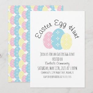 Invitación Volante de evento de primavera pastel de caza de h