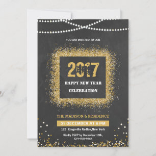 Invitación Volante de Fiesta de Año Nuevo
