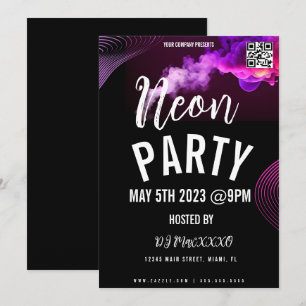 Invitación Volante de fiesta de club de barra de evento de ne
