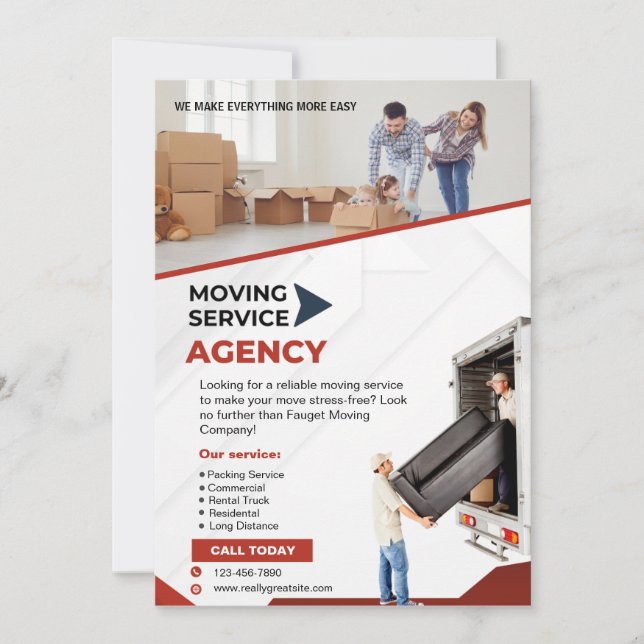 Invitación Volante de servicio móvil (Anverso)