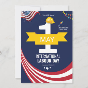 Invitación Volante del Día Internacional del Trabajo