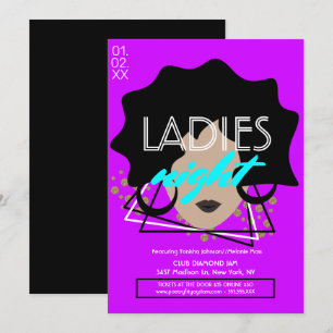 Invitación Volante Promocional para Damas del Club Nocturno F