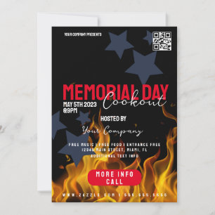 Invitación Volantes Patrióticos para Evento del Día de los Ca