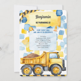 Invitación Volcar cada cosa es cumpleaños