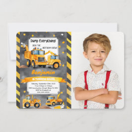 Invitación Volcar cada cosa es foto del cumpleaños de la cons