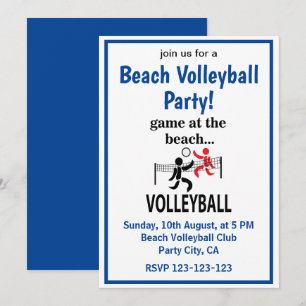 Invitación Voleibol Voleibol de playa