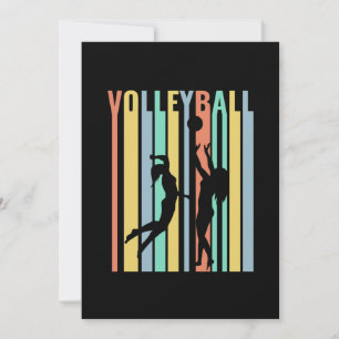 Invitación Voleibol  Voleibol de playa Retro