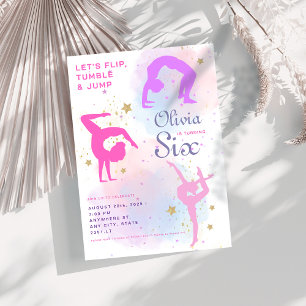 Invitación Voltear el tambor y saltar la fiesta de cumpleaños