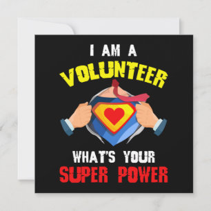 Invitación Voluntarios voluntarios de superpoder Rescu