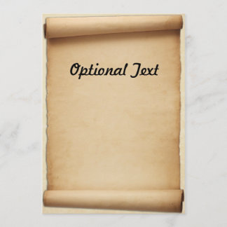 Invitación Voluta de la proclamación del pergamino