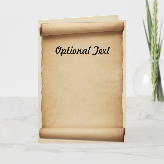 Invitación Voluta de la proclamación del pergamino (Anverso)