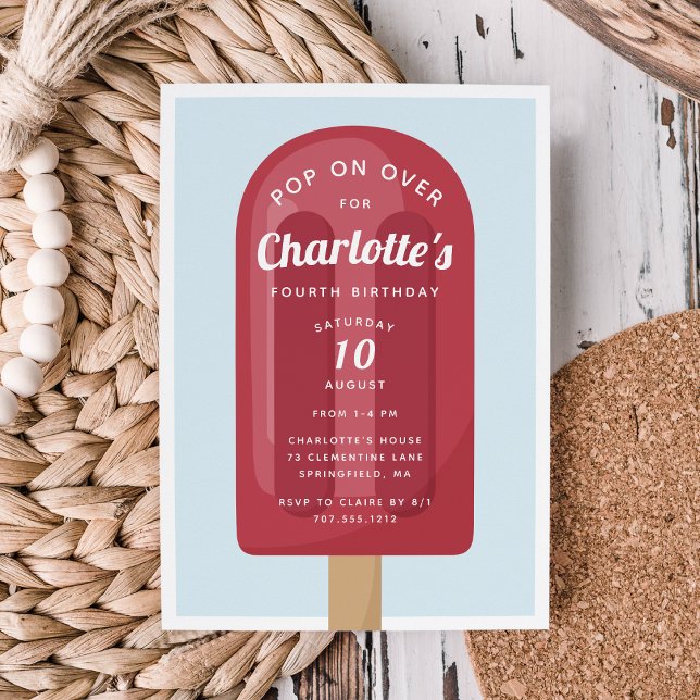 Invitación Volver a aparecer | Niños de verano de Popsicle Fi (Subido por el creador)