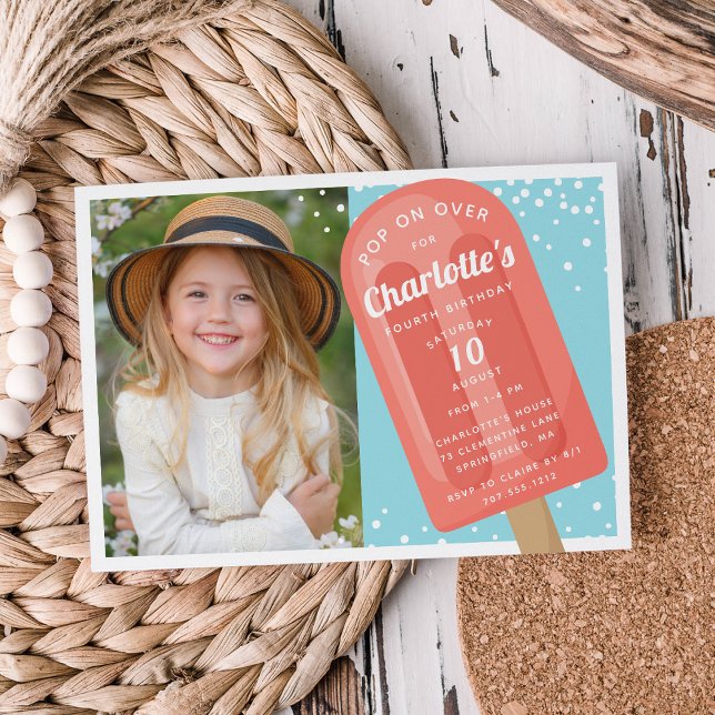 Invitación Volver a aparecer | Niños de verano de Popsicle Fi (Subido por el creador)