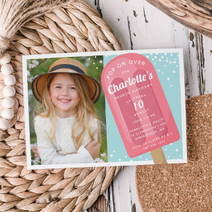 Invitación Volver a aparecer Niños de verano de Popsicle Fi