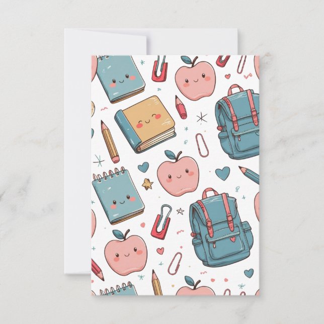 Invitación Volver a la escuela (Anverso)