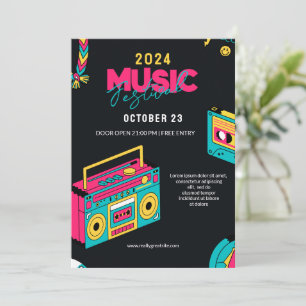 Invitación Volver a los 90, Fiesta del Festival de Música Ret