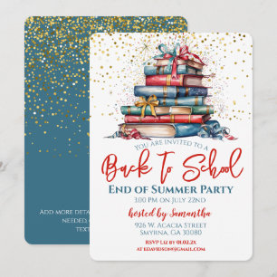 Invitación Volver al Fiesta escolar