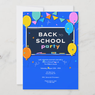 Invitación Volver al Fiesta escolar