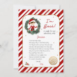 Invitación Volví a la carta de Elf<br><div class="desc">Carta De Bienvenida De Elf Editable. ¡Excite a tu pequeño con una carta personalizada de su elfo!</div>