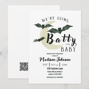 Invitación Volviéndose Locos Por El Bebe Código QR de la Fies