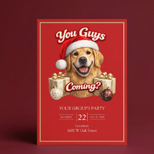 Invitación ¿Vosotros Recibís Regalos? Fiesta de Navidad Diver