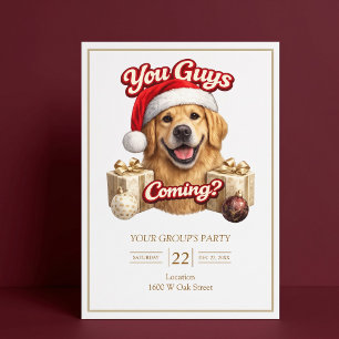 Invitación ¿Vosotros Recibís Regalos? Fiesta de Navidad Diver