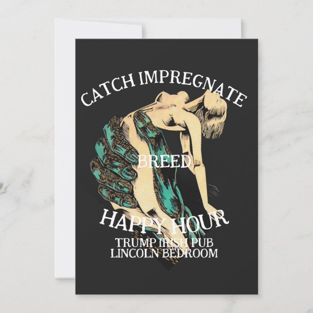 Invitación Vota Patriótico Político Trump Partido Republicano (Anverso)