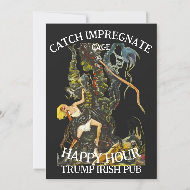 Invitación Vota político patriota Trump Partido Republicano (Anverso)