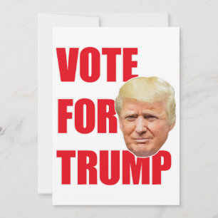 Invitación Vota por Trump