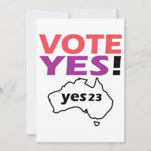 Invitación Vota Sí a la Voz de los Indígenas Australianos