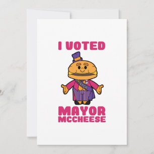Invitación Voté Alcalde Mccheese