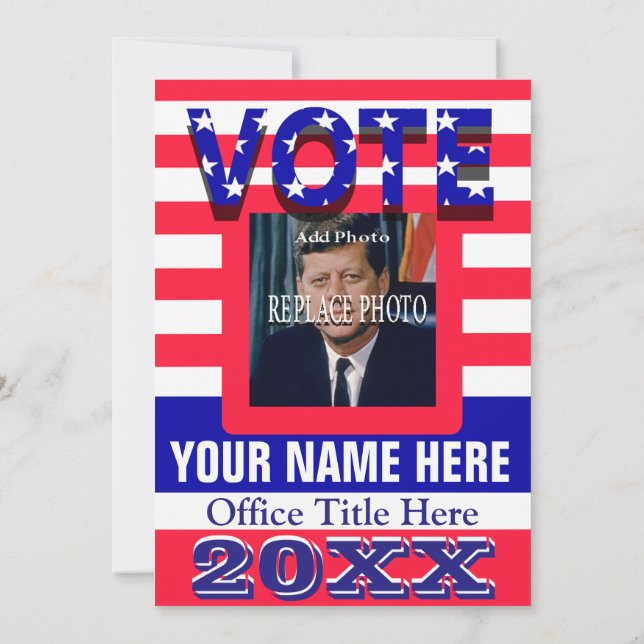 Invitación Voto de campaña política (Reverso)