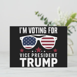 Invitación Voto por las elecciones del vicepresidente Trump 2