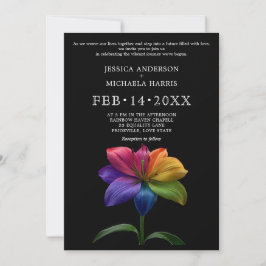 Invitación 🌈 Votos de Boda Technicolor