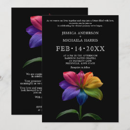 Invitación 🌈 Votos de Boda Technicolor