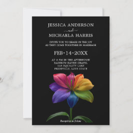 Invitación 🌈 Votos Matrimoniales Technicolor
