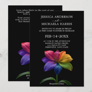 Invitación 🌈 Votos Matrimoniales Technicolor